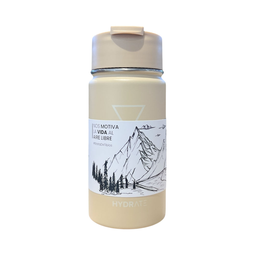 Garrafa Hydrate Mug Café 355ML Bege