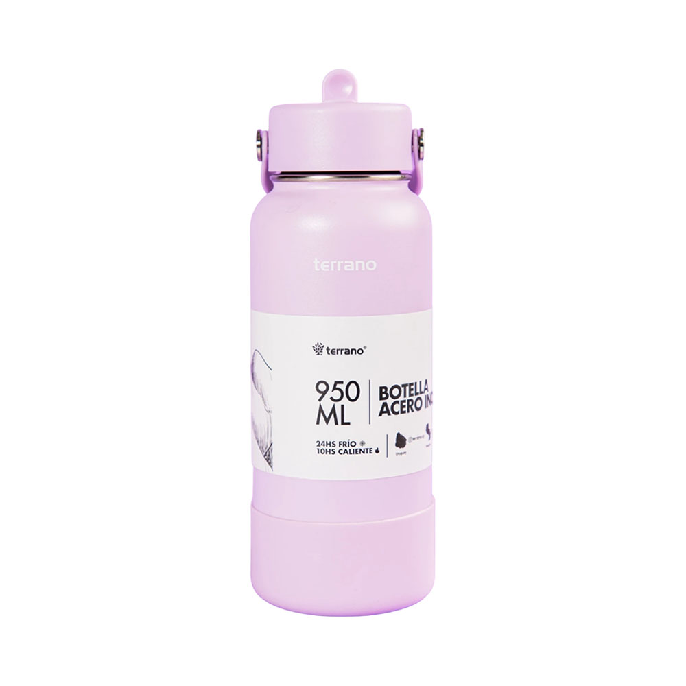 Garrafa Hydrate Terrano Bota + Pico 950ML Lilás