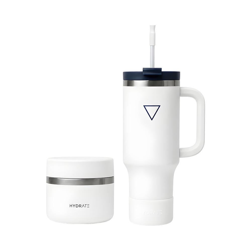 Combo Hydrate Sunbeam 1L + Foodflask 355ML Branco