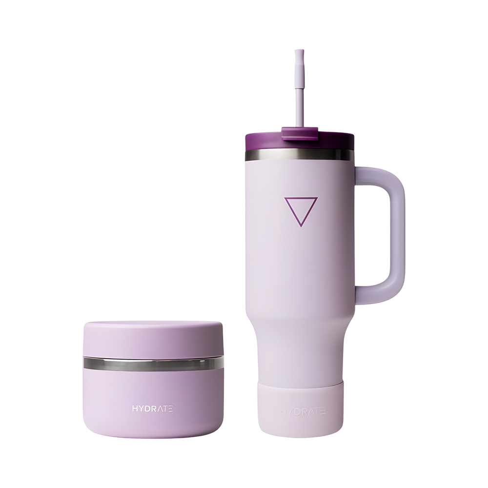 Combo Hydrate Sunbeam 1L + Foodflask 355ML Roxo