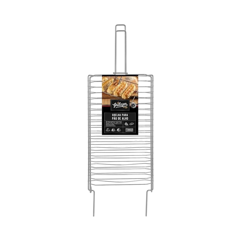 Grelha de Hambúrguer Grilazer GR0085 Aço-carbono 23X50CM