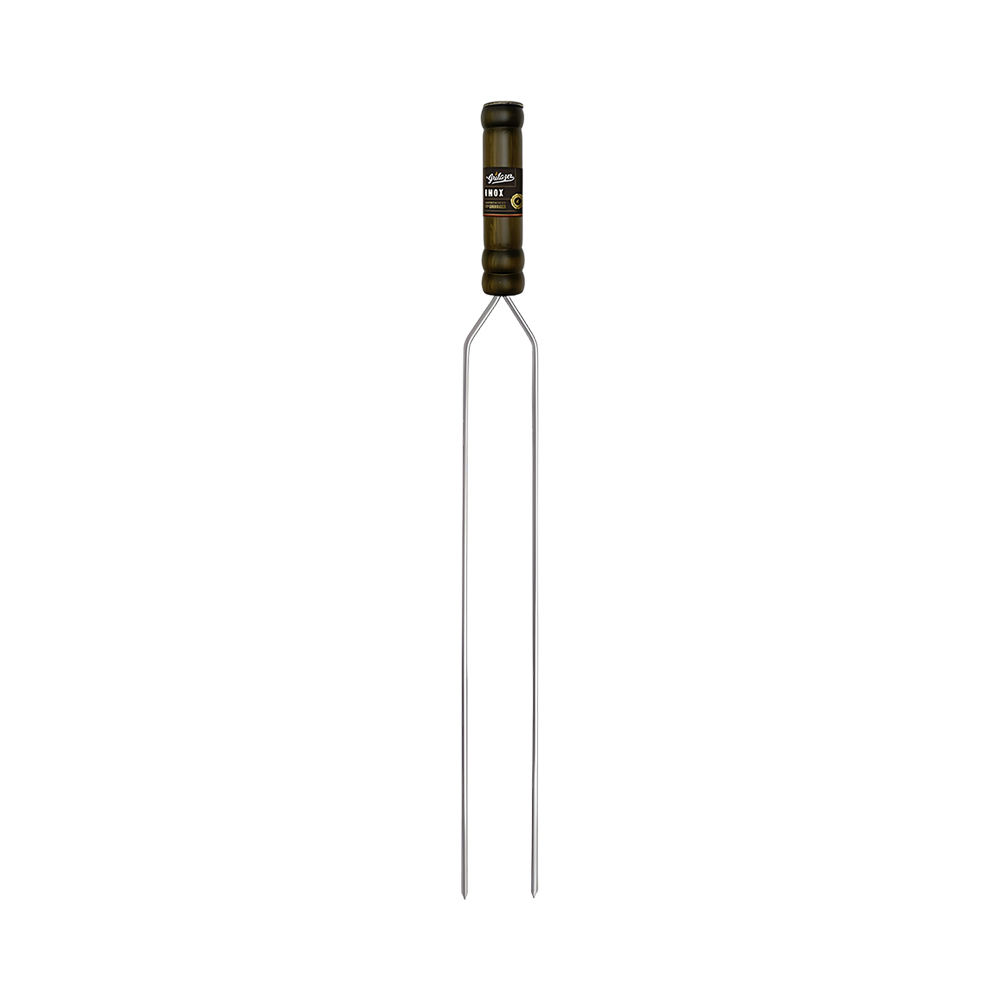 Espeto Duplo de Aço Inoxidável Grilazer Gaucho Grill 65 CM