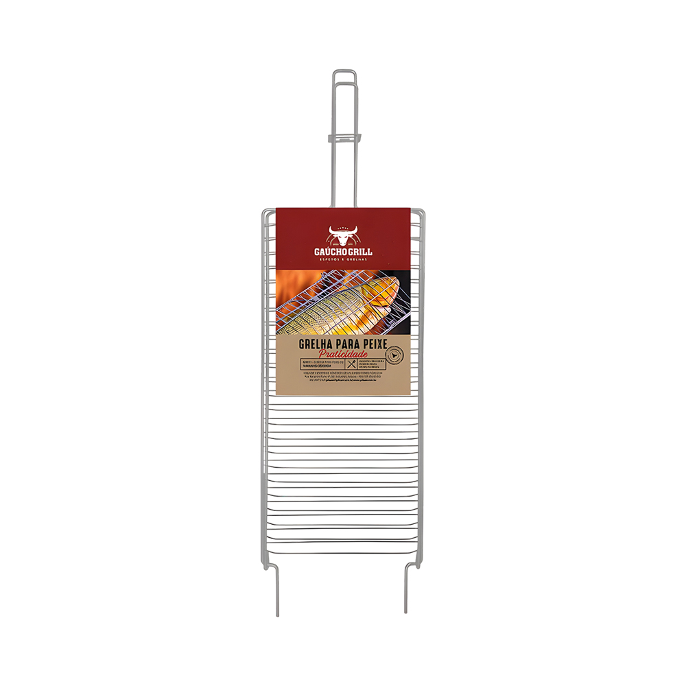 Grelha Grilazer Gaucho Grill para Peixe Grande 50 CM