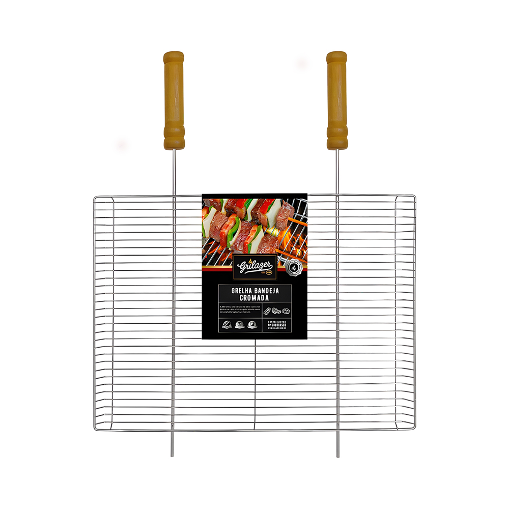 Grelha Grilazer GR0043 Horizontal Con Bordas 40X30 CM