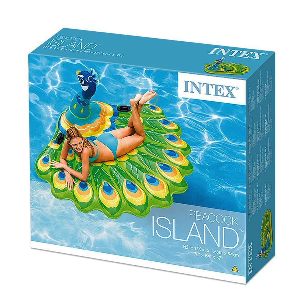 Colchoneta Intex 57250 Pavo Real 1.93X1.63M.