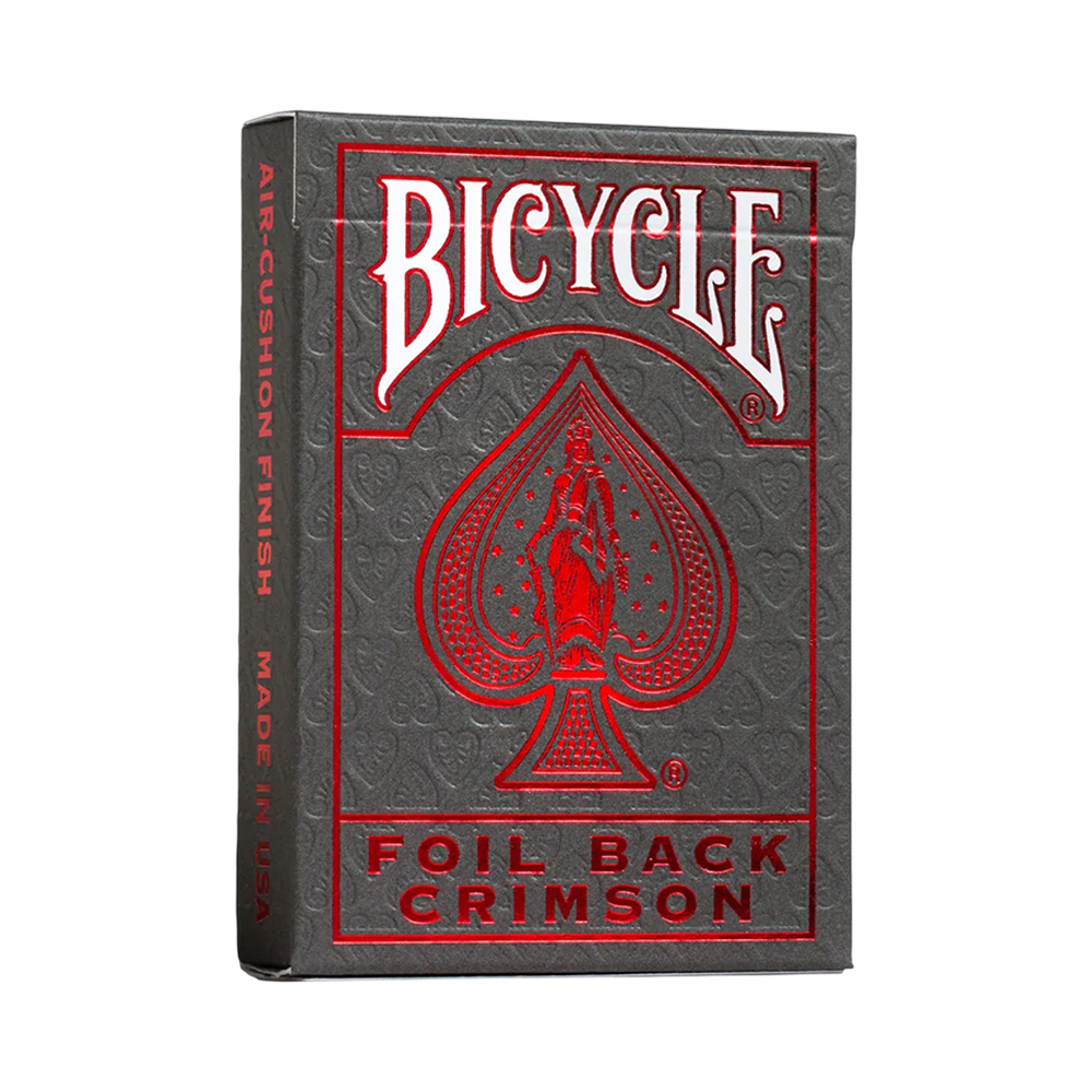 Baralho de Cartas Bicycle Metalluxe Crimson 56 Cartas