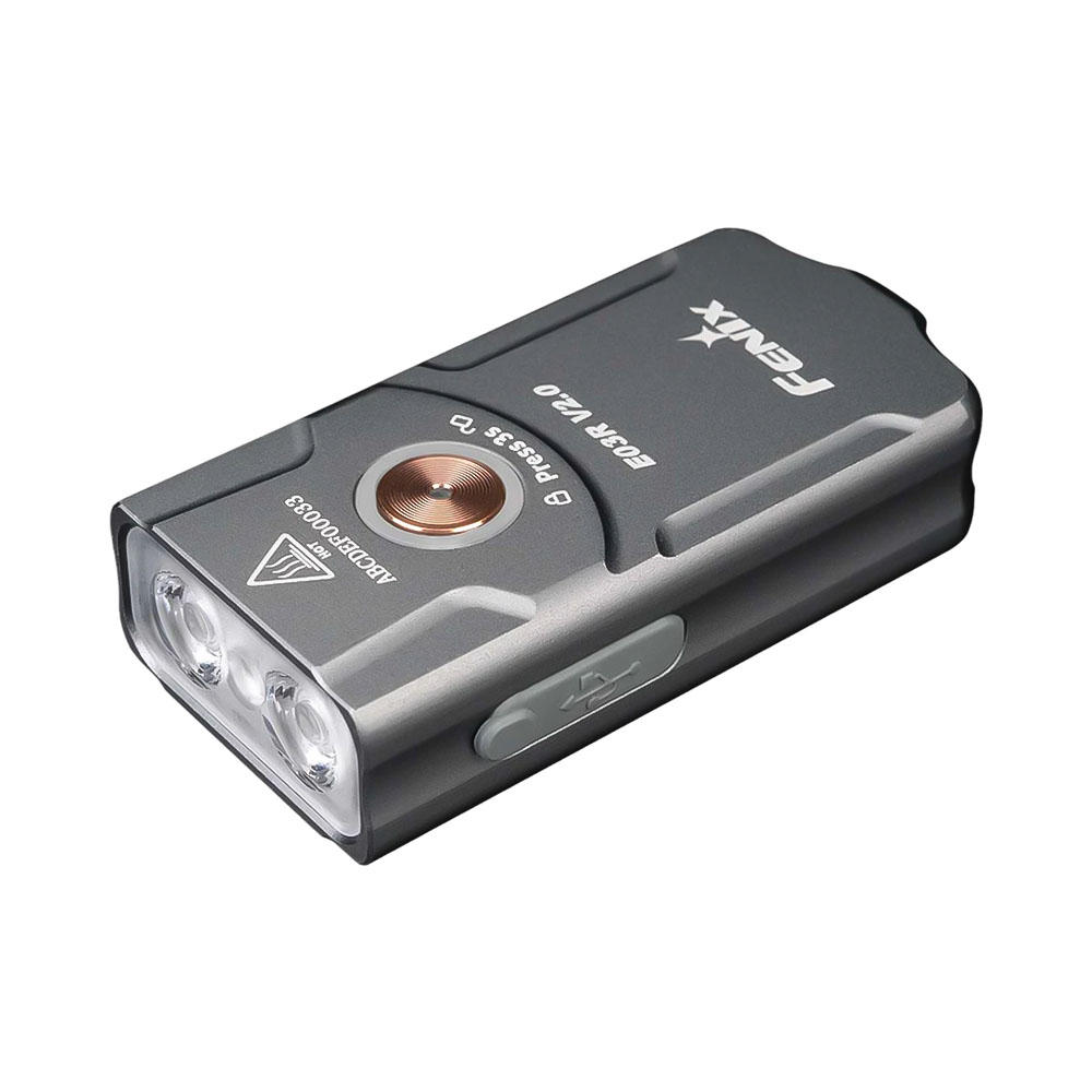 Lanterna Recarregável Fenix E03R V2.0 600 Lumens Preto
