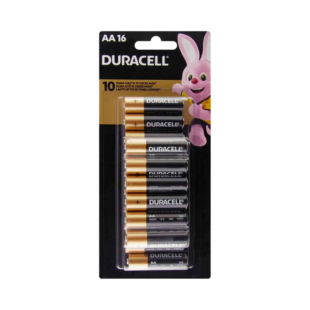 Pilha Alcalina Duracell AA 16 Unidades