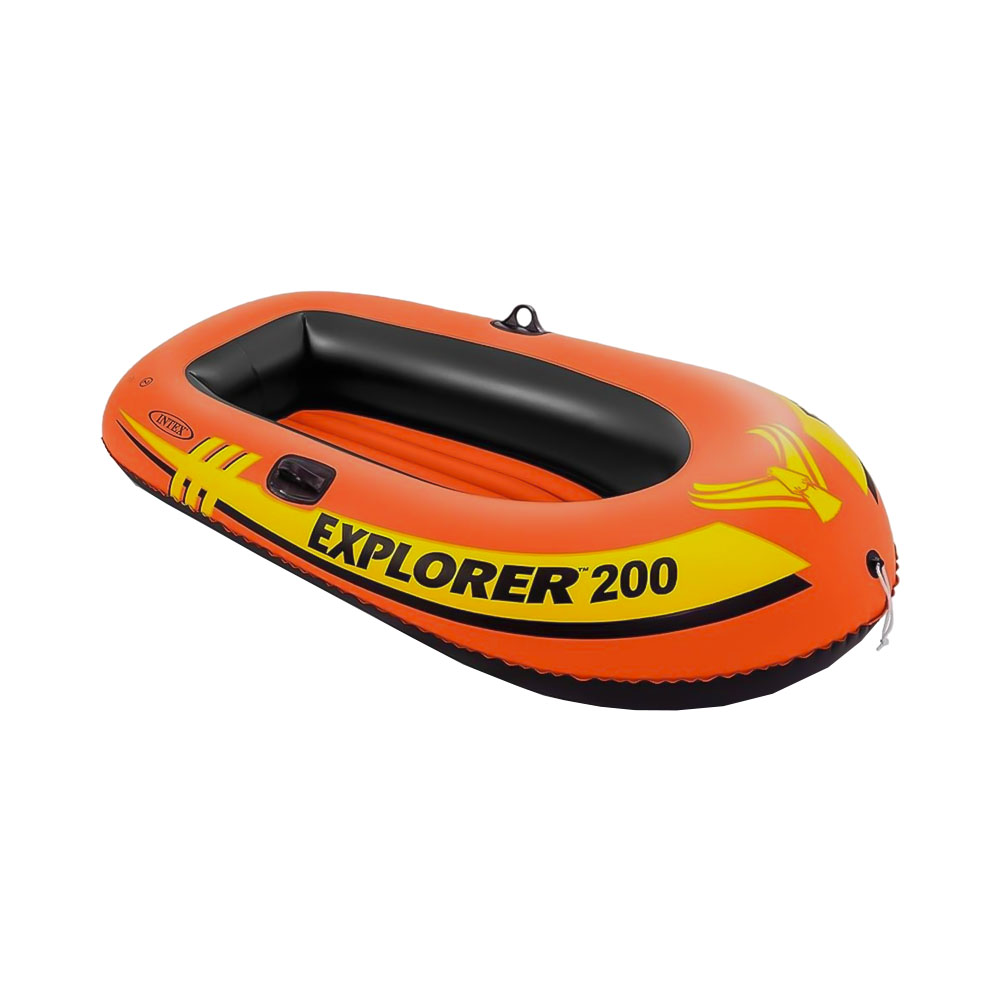 Barco Inflável Intex Explorer 200 58330NP para 2 Pessoas Laranja/preto