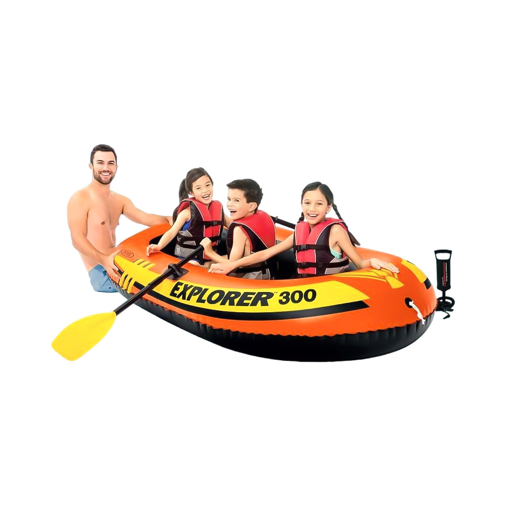 Bote Inflável Intex 58332 Explorer 300 Laranja/preto