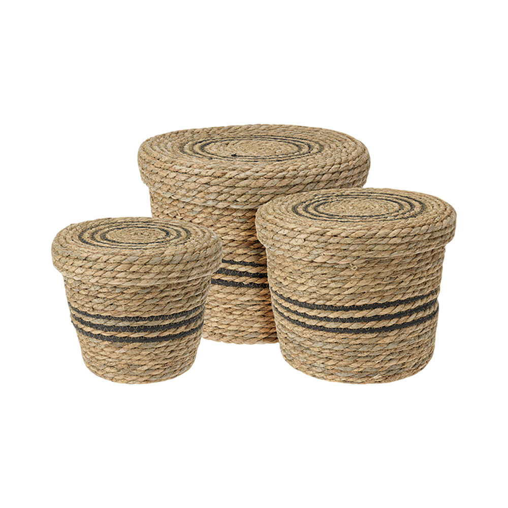 Conjunto de Cestas com Tampa Kpm 043455 3 Peças