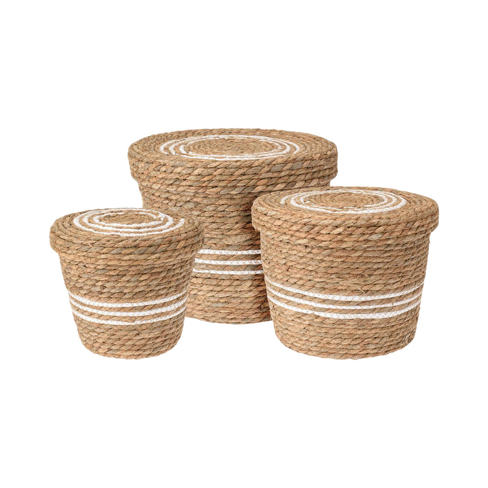 Conjunto de Cestas com Tampa Kpm 037965 3 Peças