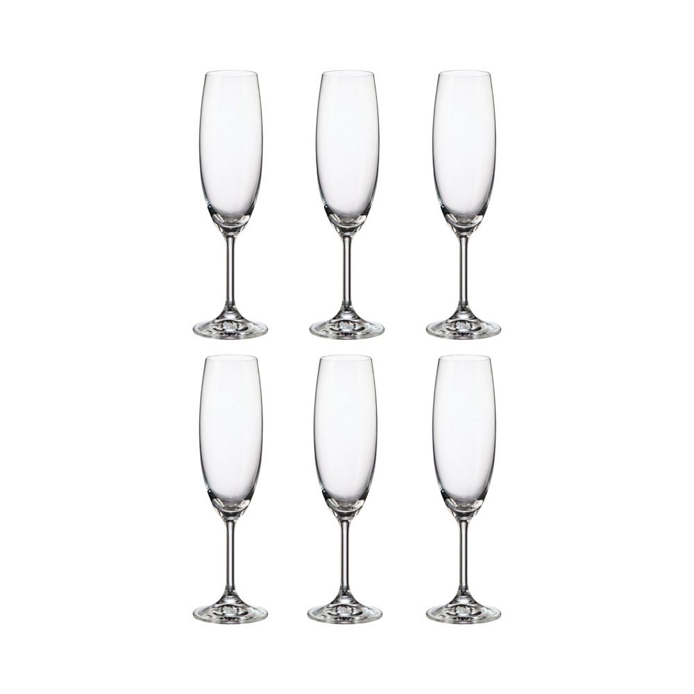 Conjunto de Taças para Champanhe Cristallin 220ML 6 Peças