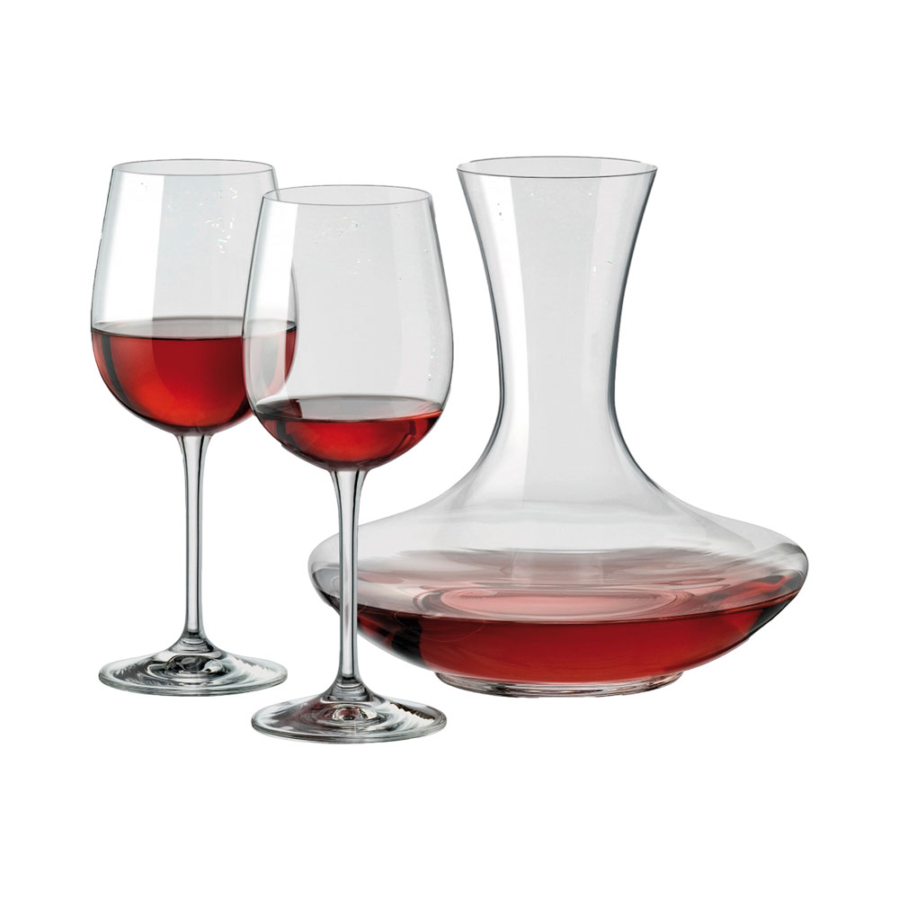 Conjunto de Taças + Decanter Bohemia Strix 580/1500ML 7 Peças