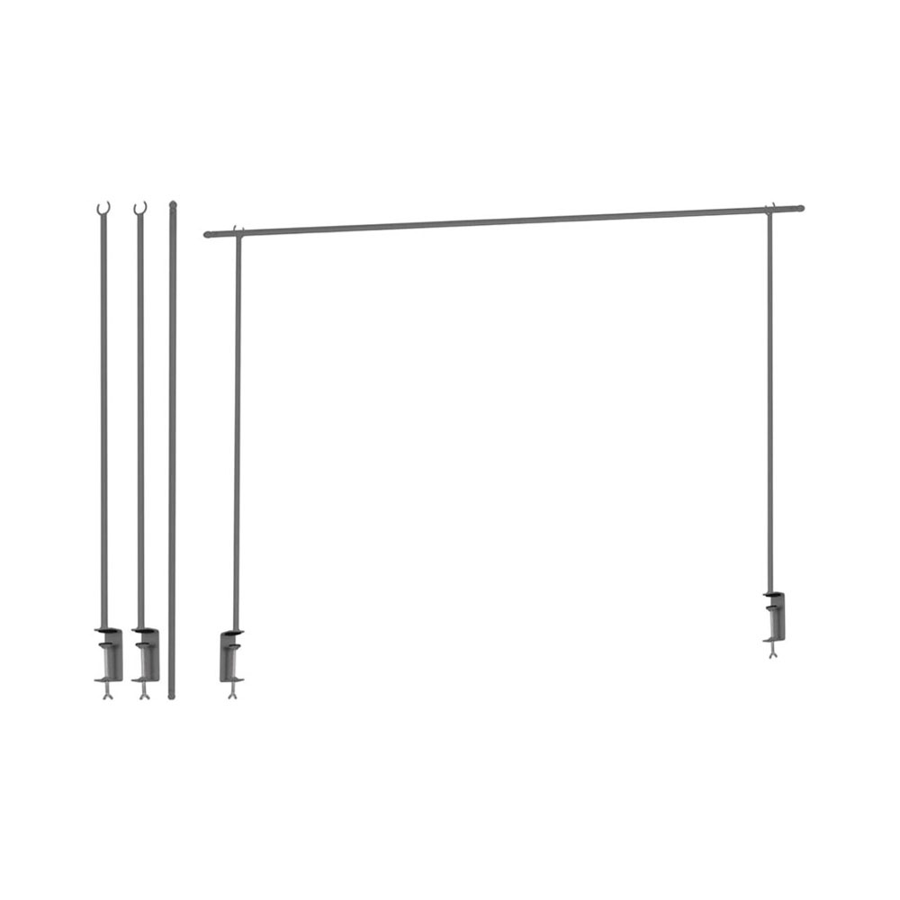 Barra Decorativa para Mesa Kpm 039823 135/250 CM Cinza