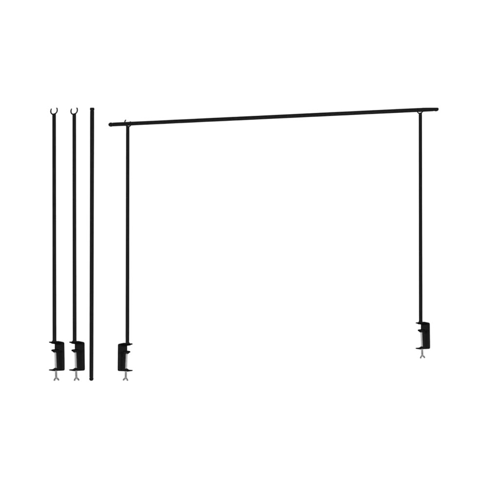 Barra Decorativa para Mesa Kpm 039822 135/250 CM Preto