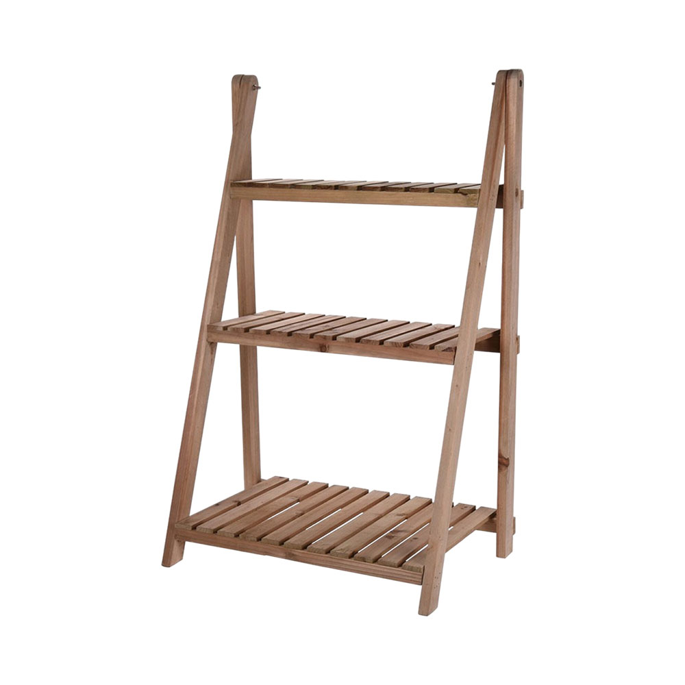 Estante de Madeira para Plantas Kpm 035020 3 Níveis 96 CM