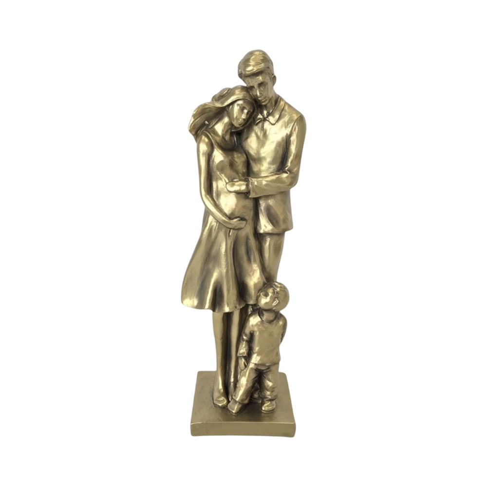 Figura Decorativa de Família Concepts 437-498869 30 CM Dourado