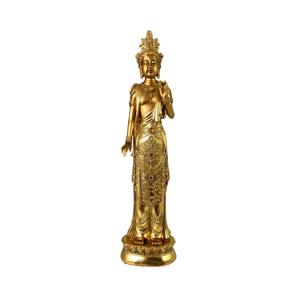 Figura Decorativa de Buda Concepts 437-0411385 53 CM Dourado