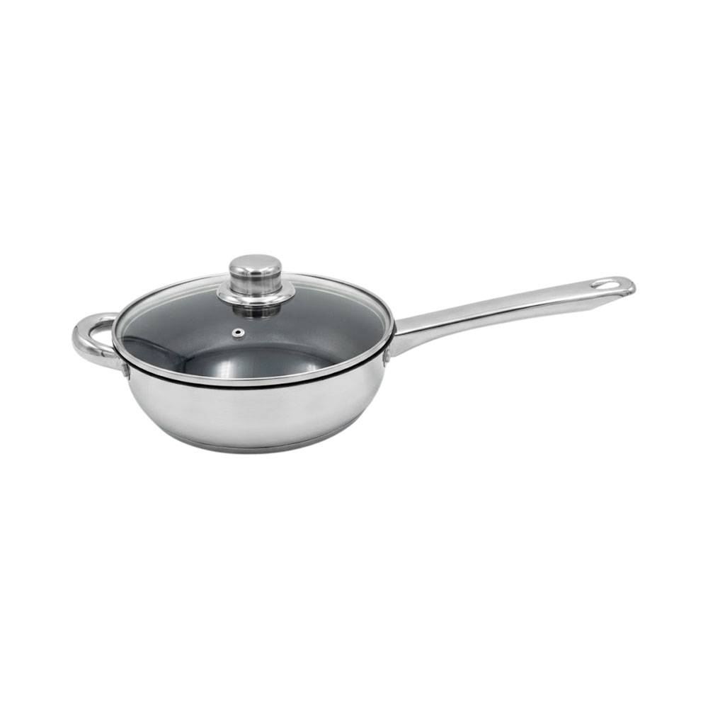 Frigideira com Tampa Luxor LX-708712 20 CM Prata