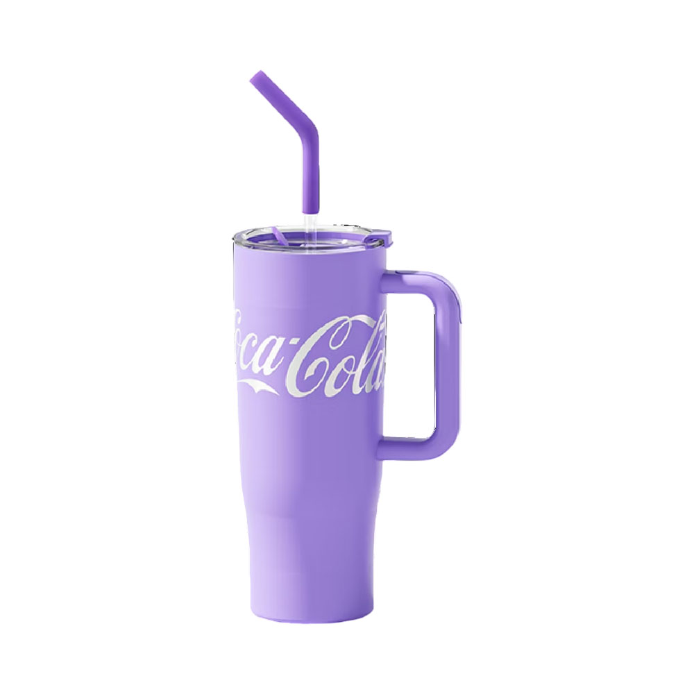 Copo Térmico Coca-cola NS1200B1 com Canudo 1200ML Roxo