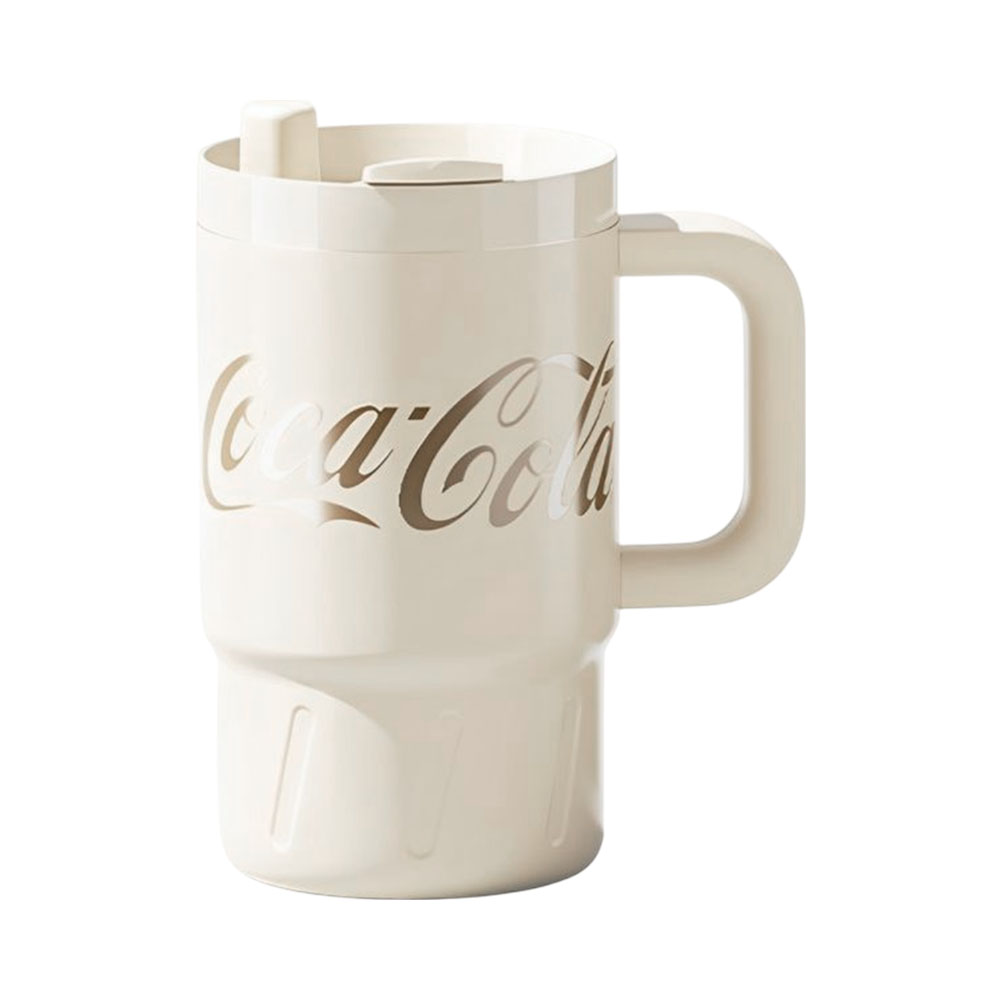 Copo Térmico Coca-cola NS800B1 com Canudo 800ML Branco
