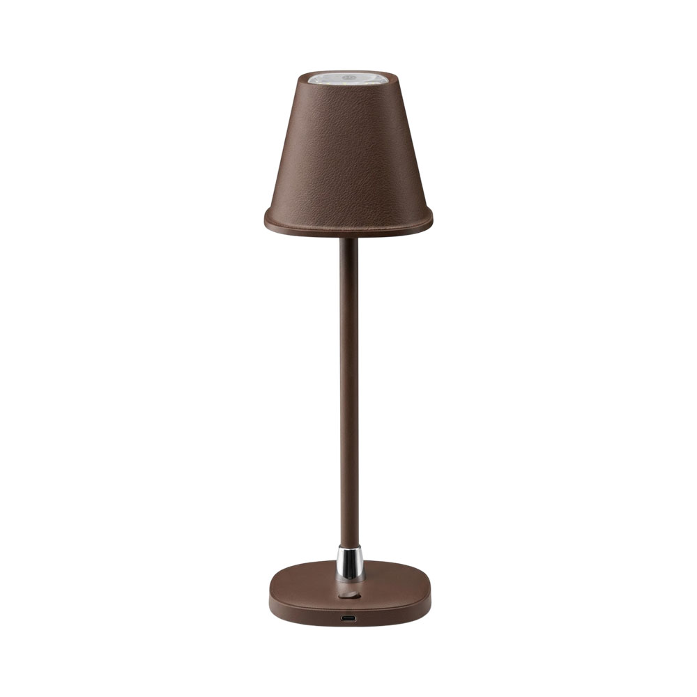 Luminária de Mesa Luxor LX-3C504M Recarregável Marrom