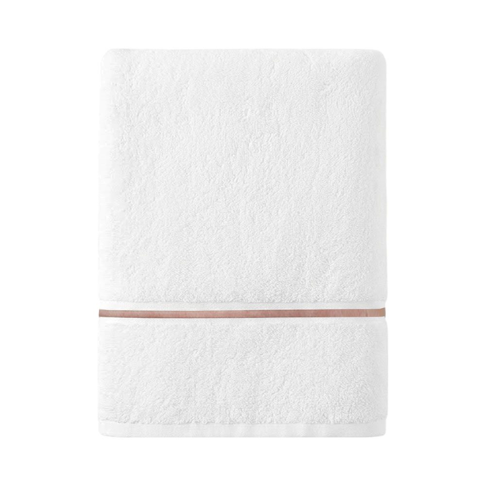 Toalha de Banho Soho Spa Premiere TO1-SPAO-600-WSRO 90 X 150 CM Branco/rosa