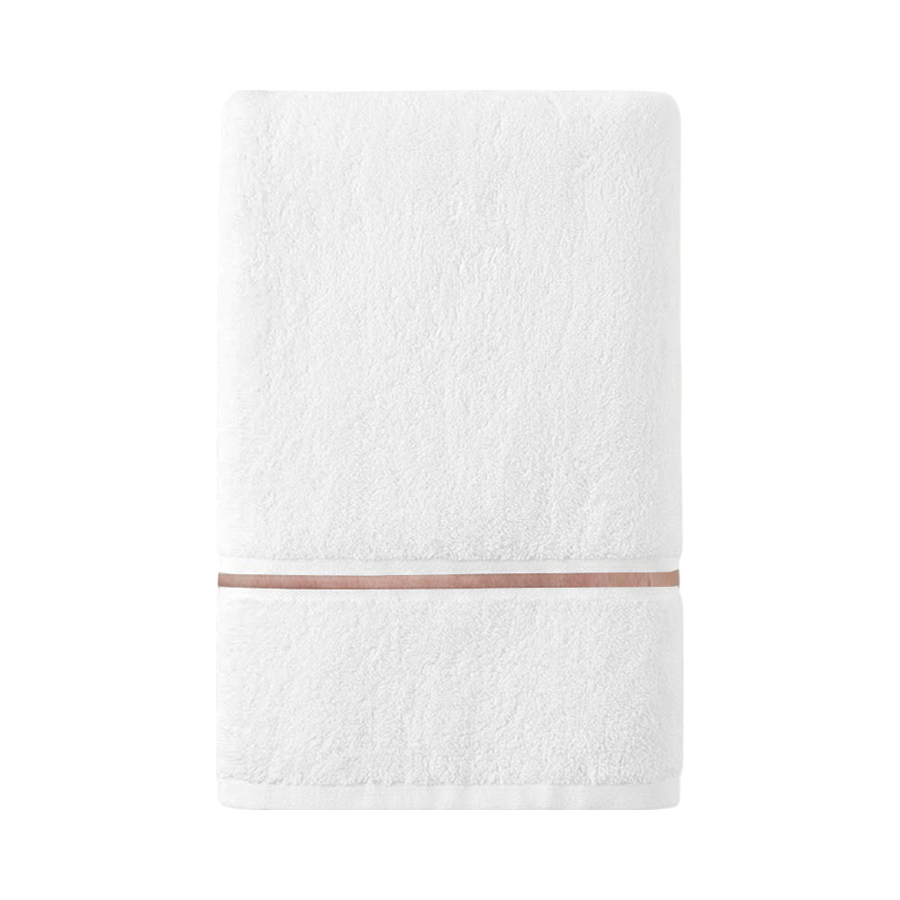 Toalha de Banho Soho Spa Premiere TO2-SPAP-600-WSRO 70 X 140 CM Branco/rosa