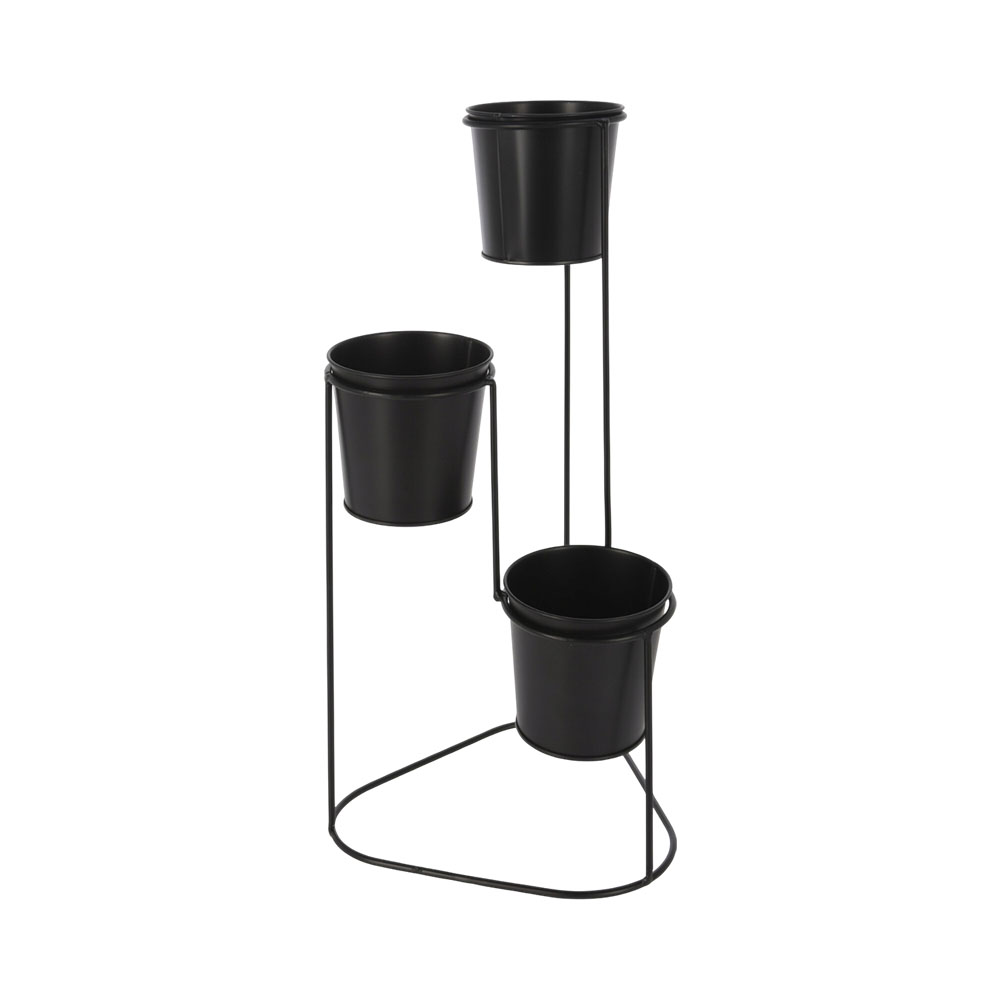 Vaso de Metal Kpm 020978 46 CM Preto