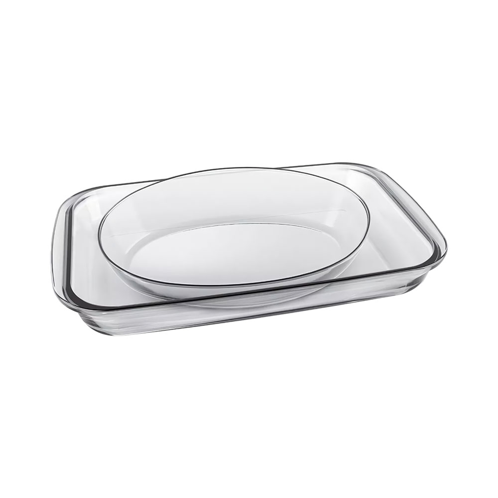 Conjunto de Assadeiras de Vidro Marinex GD1.6774.61-4N 2 Peças