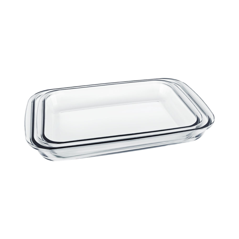 Conjunto de Assadeiras de Vidro Marinex GD1.6740.62-8N 2 Peças