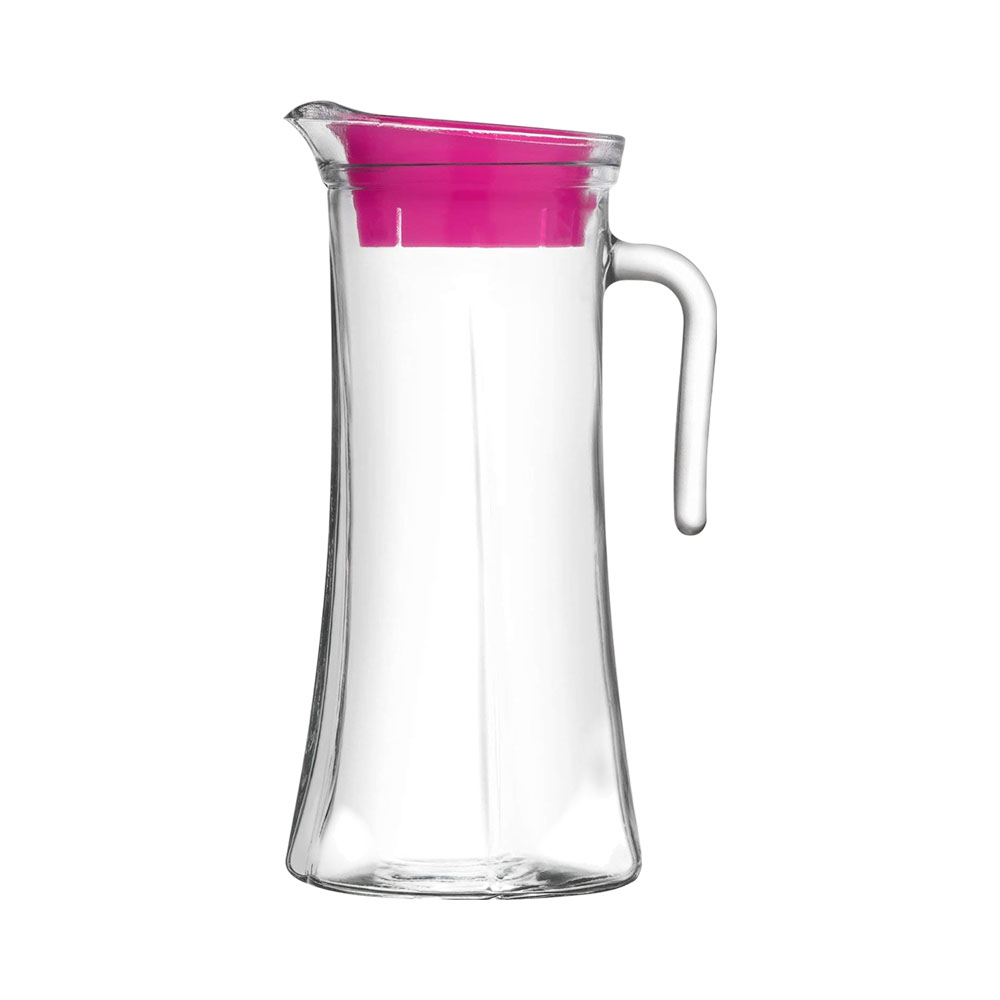 Jarra de Vidro Lav Truva com Tampa TRU140 1.4L Transparente - Rosa