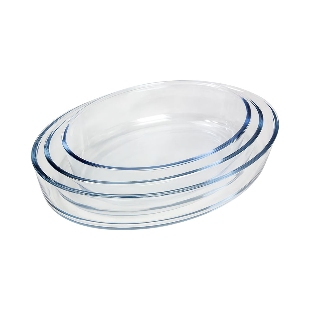 Conjunto de Assadeiras de Vidro Marinex GD1.6724.62-3N 3 Peças