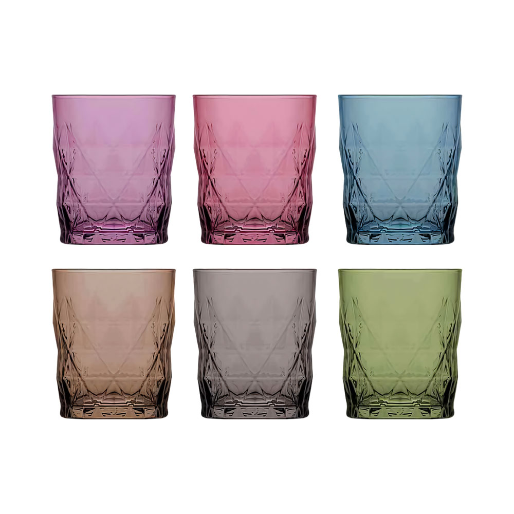 Conjunto de Copos Lav Coral Keops KEO366 345ML 6 Peças