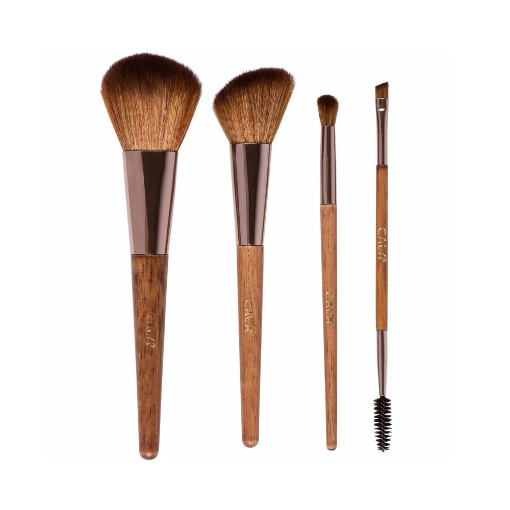 Conjunto de Brochas Cala Complexion Face And Eye 4 Peças