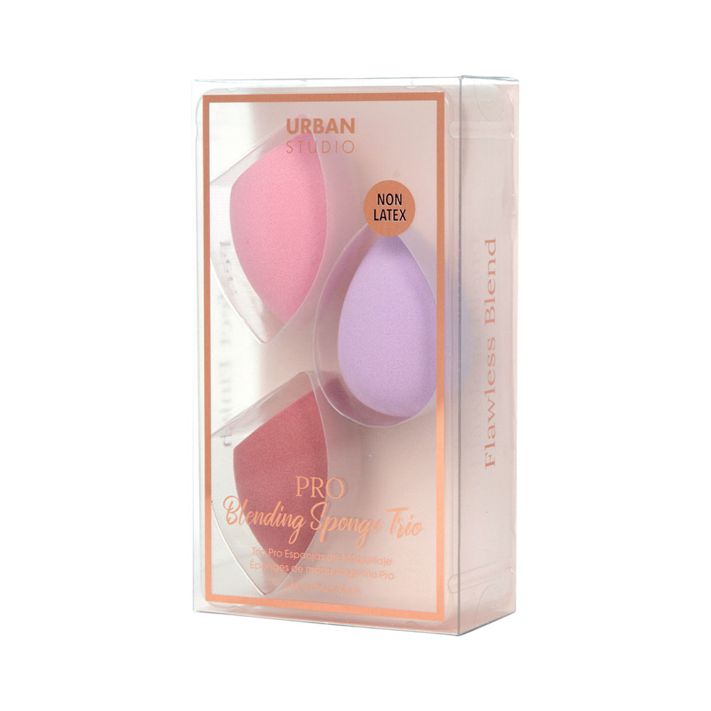 Set Esponja de Maquillaje Cala Urban PRO Blending Trio Lavender 3 Peças
