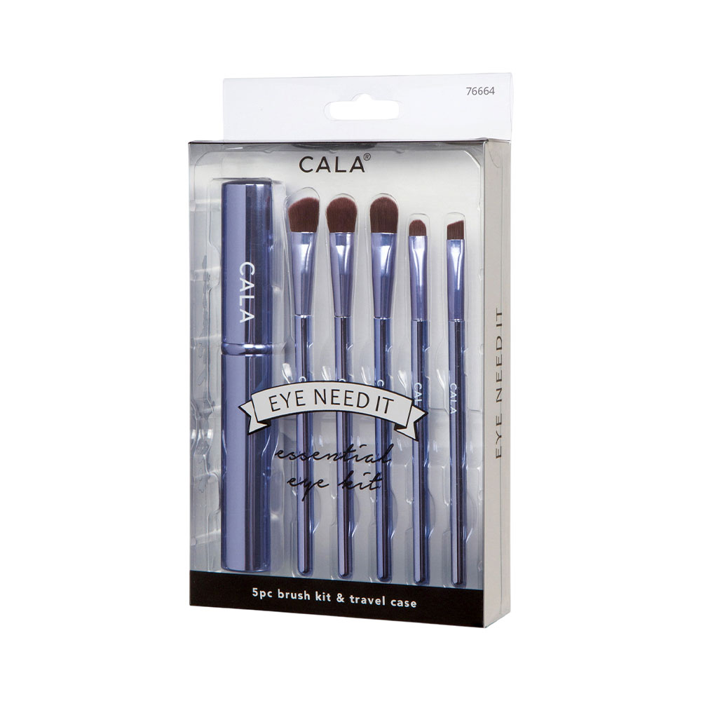Kit de Pincéis Cala Eye Need IT Lavender 5 Peças