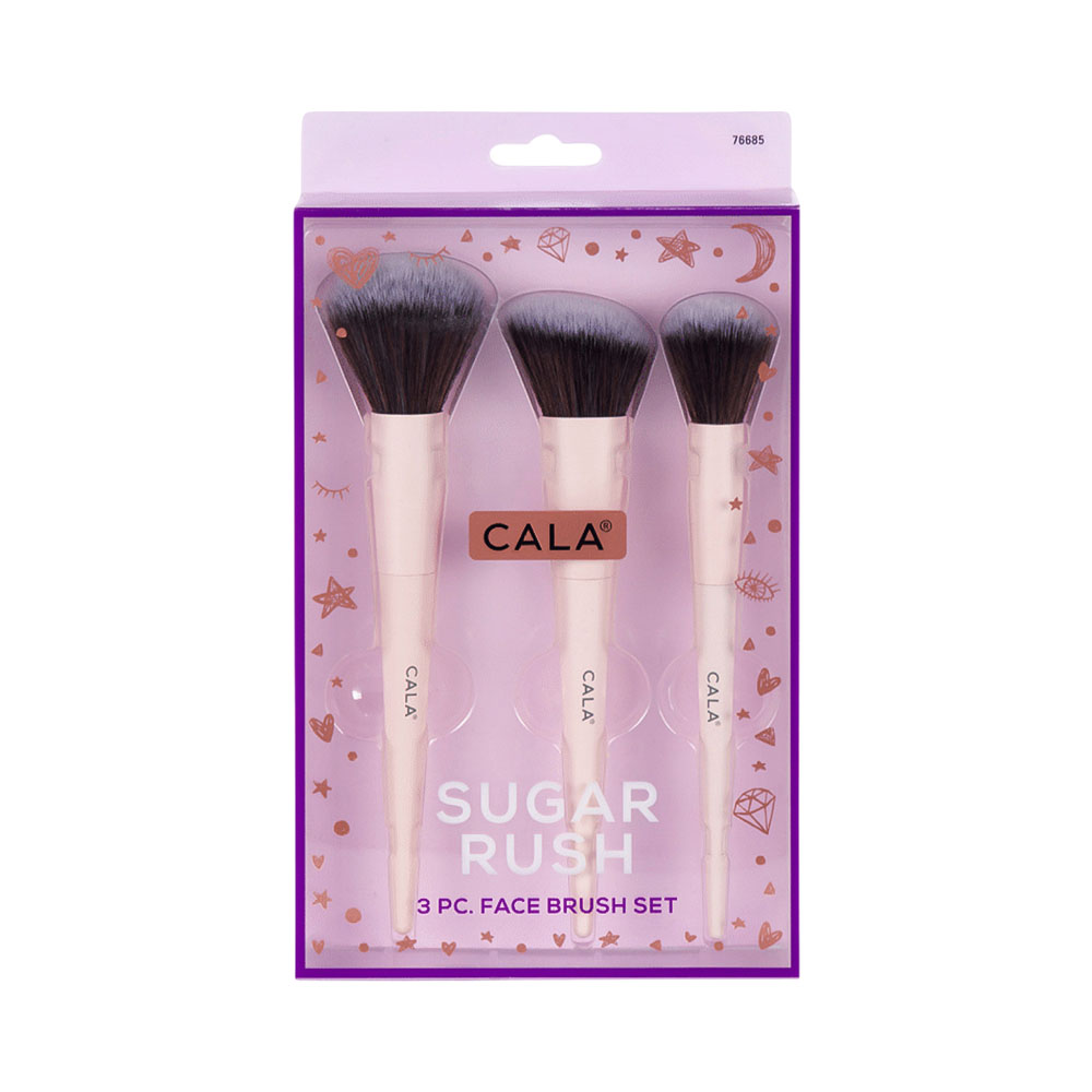 Kit de Pincéis Cala Sugar Rush 3 Peças