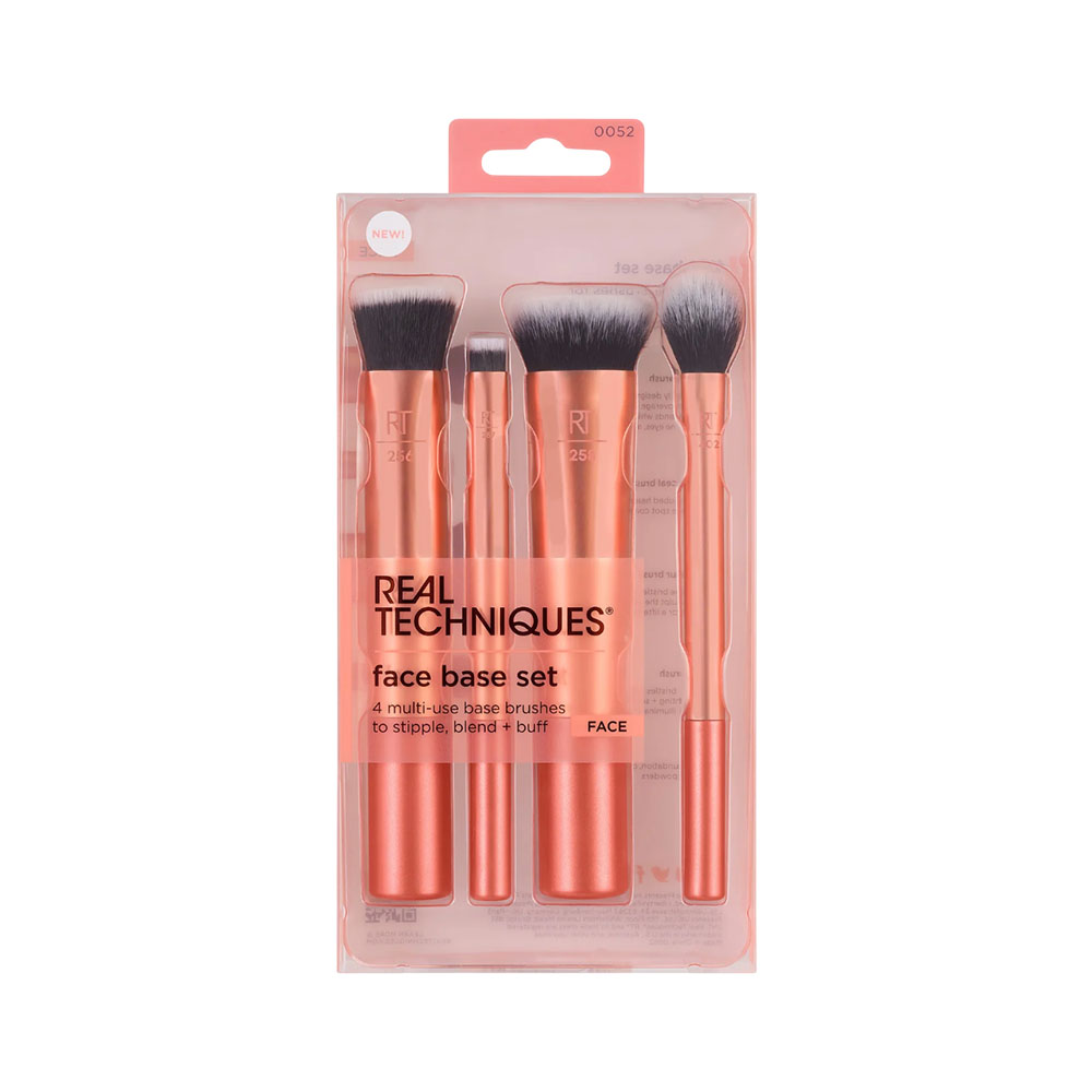 Set Real Techniques Face Base Makeup Rose Gold 4 Piezas