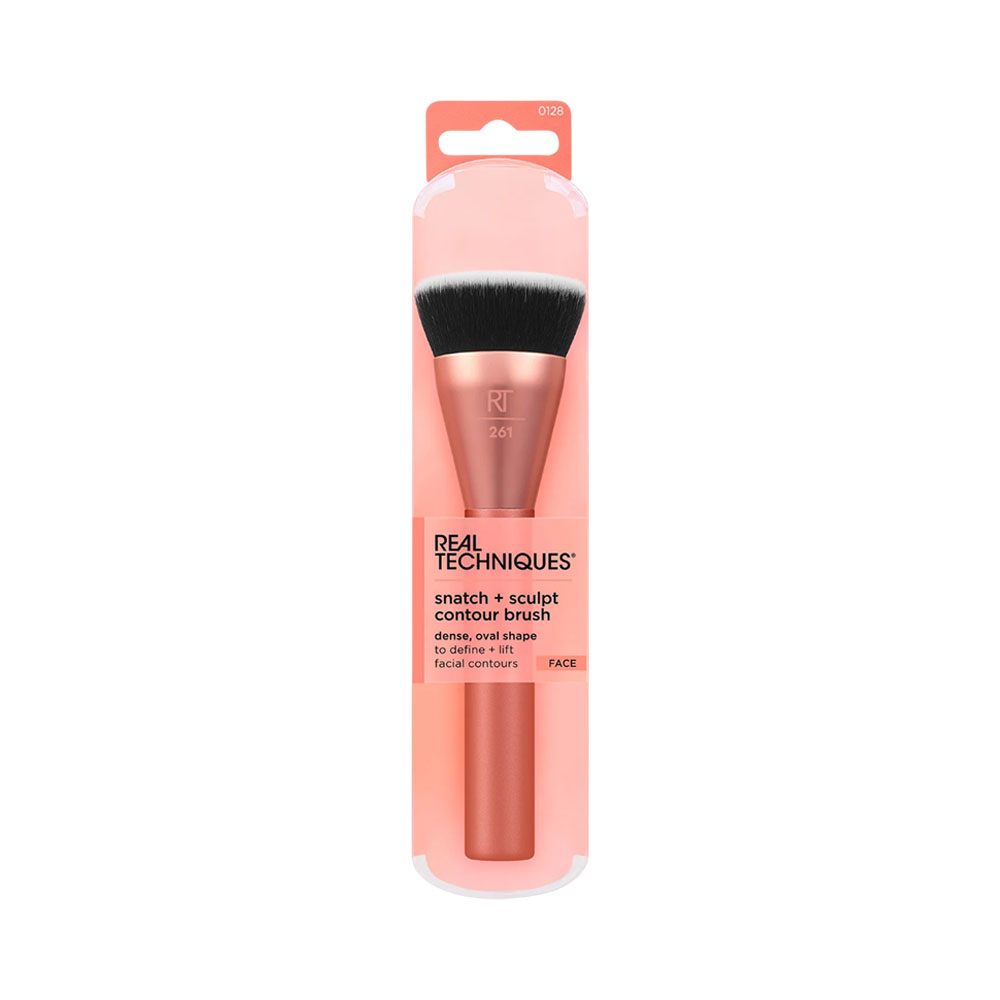 Brocha Real Techniques Snatch + Sculpt Contour Rose Gold