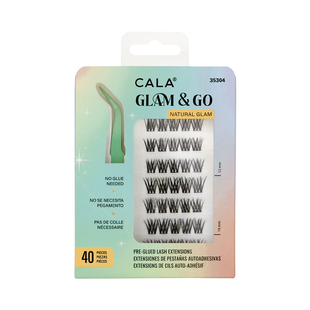 Cílios Postiços Cala Glam &amp; GO Natural Glam 40 Clusters