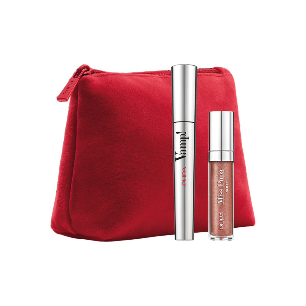 Set de Cosméticos Pupa Vamp! &amp; Miss Pupa Ultra Shiny 3 Peças