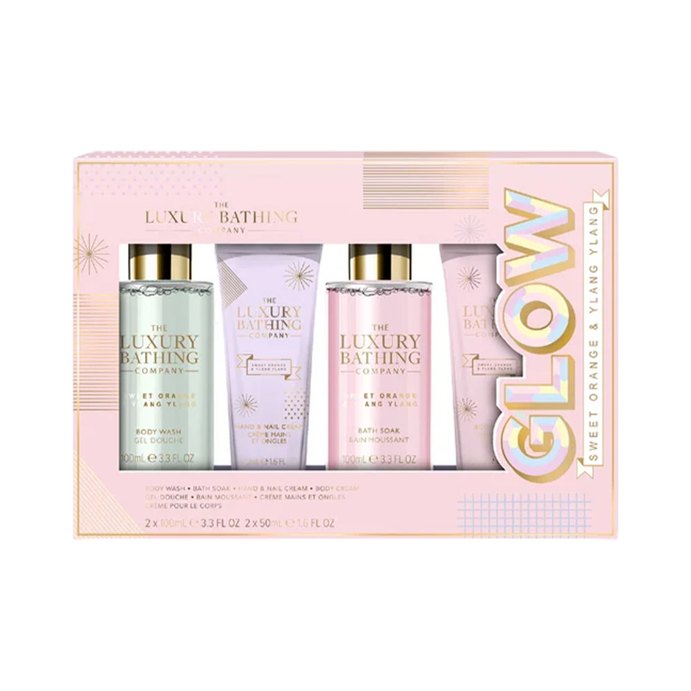 Set Cole Beauty The Luxury Bathing Company Glow Sweet Orange & Ylang Ylang 4 Peças