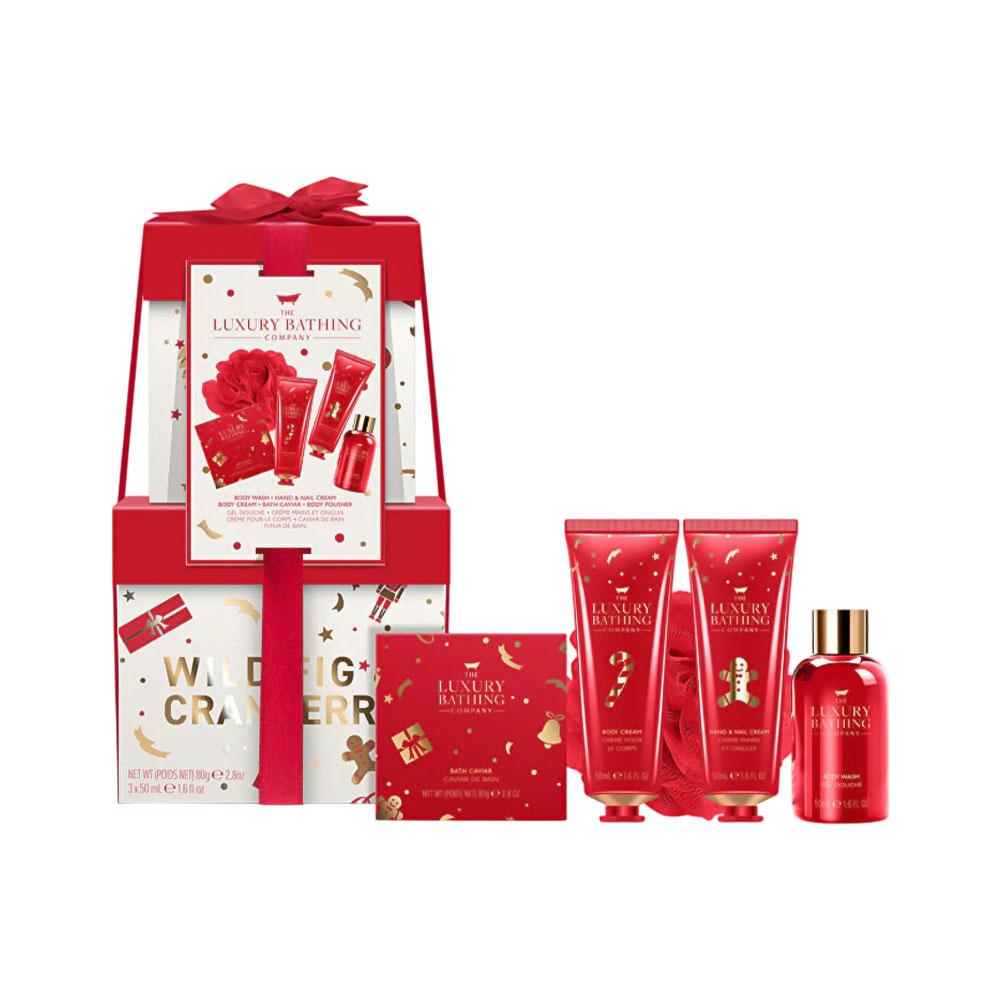 Set Cole Beauty The Luxury Bathing Company Wild Fig &amp; Cranberry 5 Peças