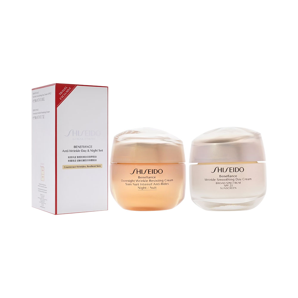 Set de Cosméticos Shiseido Benefiance Anti-wrinkle Day &amp; Night 2 Peças