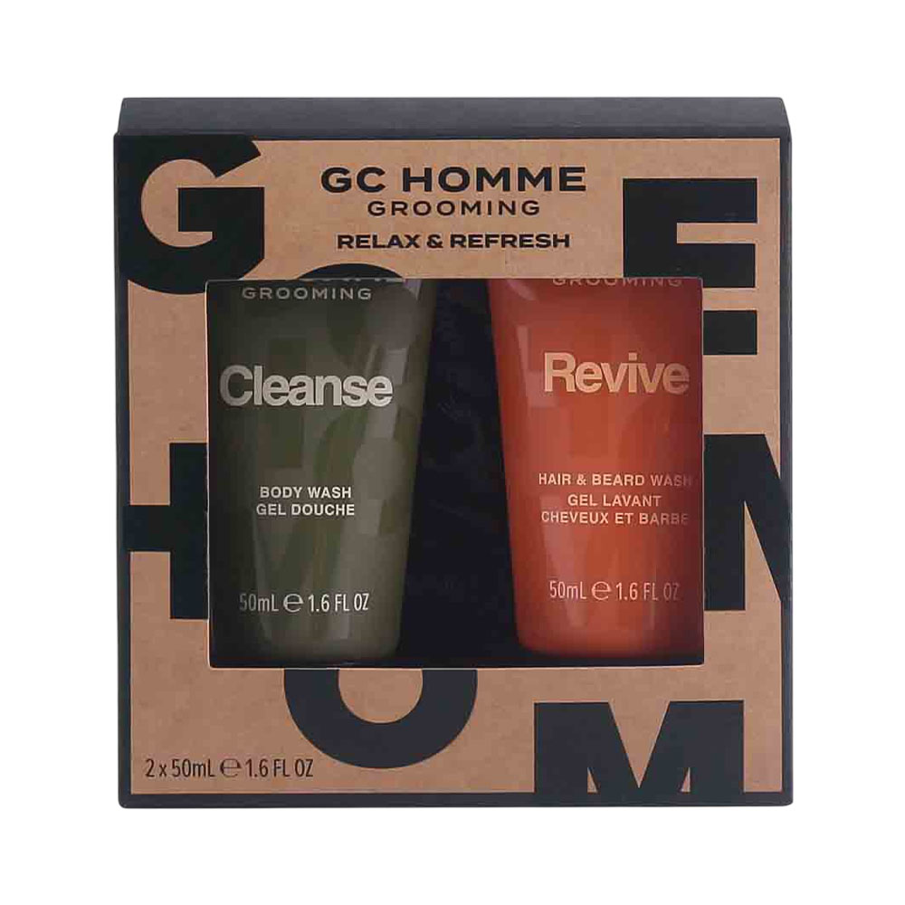 Set Grace Cole GC Homme Grooming Relax &amp; Refresh 2 Peças