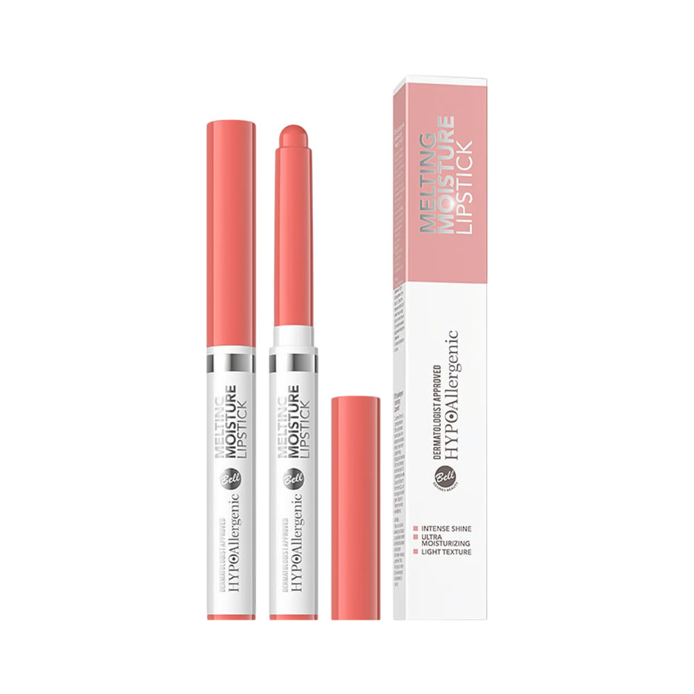 Lápis Labial Bell Hypoallergenic Melting Moisture 004 Fresh Coral 1,5GR