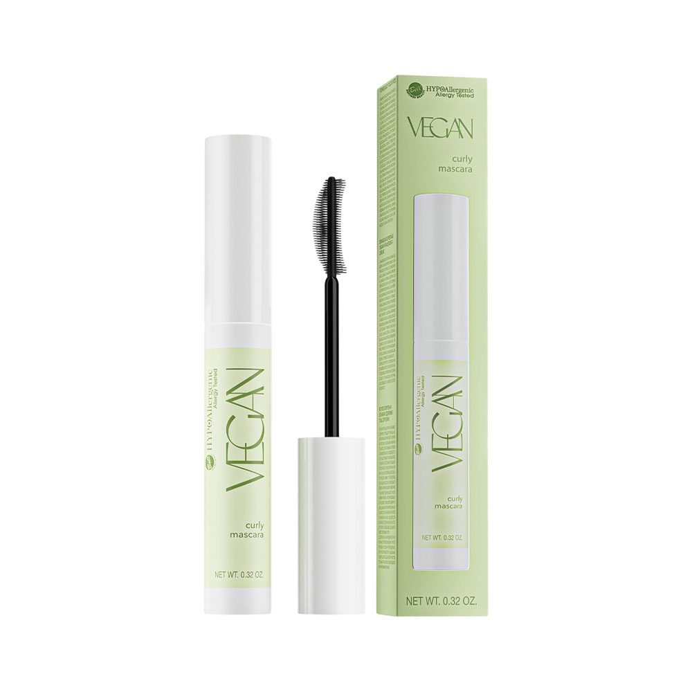 Máscara para Cílios Bell Hypoallergenic Vegan Curly 01 Black 9GR