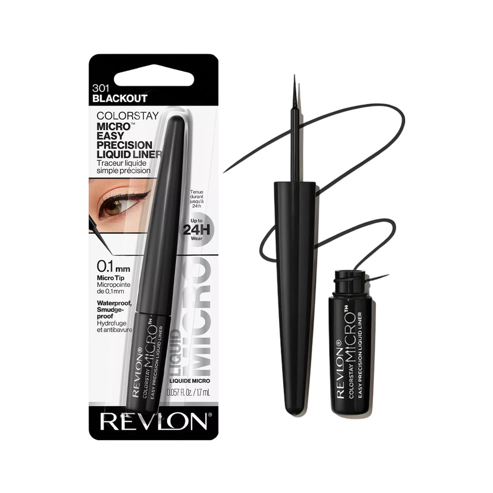 delineador de Olhos Revlon Colorstay Micro Easy Precision Liquid 301 Blackout 1,7ML